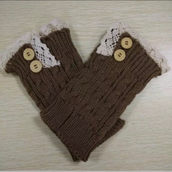 Olive Green Kit Boot Socks Leg Warmers - Picture 2 of 4